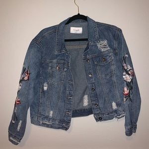 embroidered jean jacket